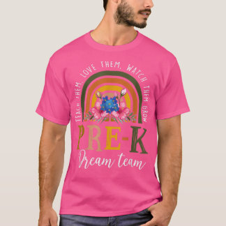 Camiseta Ensinar Adora Observá-Los Crescer Equipe de Sonhos