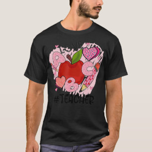 Camiseta Ensinar Amor E Inspirar Professora De Coração Da A