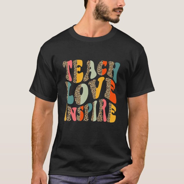 Camiseta Ensinar Amor Inspira Bach À Professora Mulheres Le (Frente)