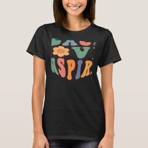 Camiseta Ensinar Amor Inspira Feliz Sorriso Estudante Flor