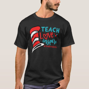 Camiseta Ensinar Amor Inspira Vida de Professora do 2º segu
