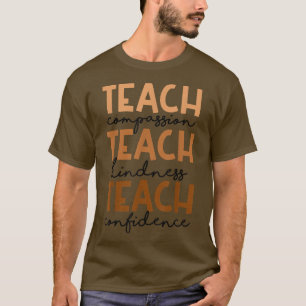 Camiseta Ensinar compaixão bondade Confiança História Negra