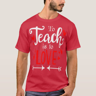 Camiseta Ensinar É Amar Um Presente Engraçado