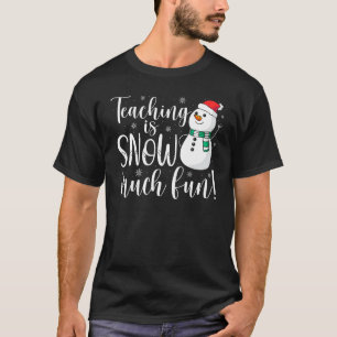 Camiseta Ensinar É Neve Muito Divertido No Natal Novidade