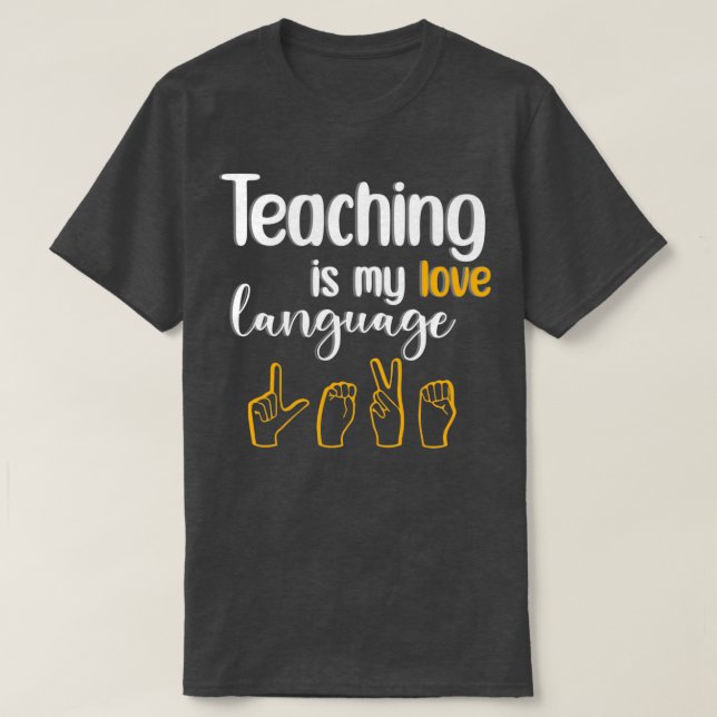 Camiseta Ensinar é o meu presente engraçado da linguagem do (Frente do Design)