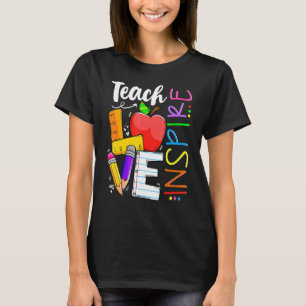 Camiseta Ensinar Ensino Bonito E Inspirar Homens Professore