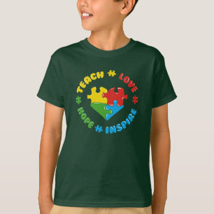 Camiseta Ensinar Esperança do Amor Inspira Consciência do A