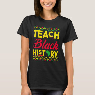 Camiseta Ensinar História Negra Mês Professor Africano BHM