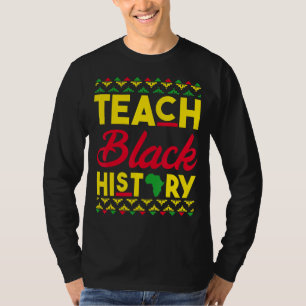 Camiseta Ensinar História Negra Mês Professor Africano BHM