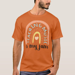 Camiseta Ensinar Música É Meu Jam II Boho Rainbow