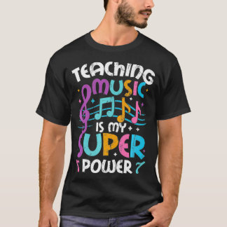 Camiseta Ensinar Música É Meu Professor De Música De Superp