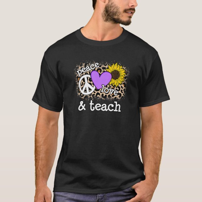 Camiseta Ensinar Pêz-Pêz-Pé-Sol Com Amor De Paz Bonita (Frente)