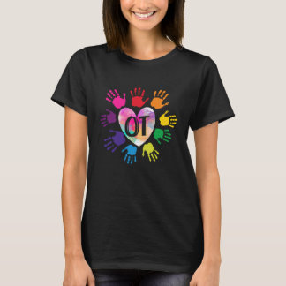 Camiseta Ensinar Terapêutica Ocupacional Do Coração Mão