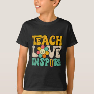 Camiseta Ensine Amor Inspire De Volta À Escola Professores