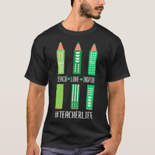 Camiseta Ensine Amor Inspire - Provedor de Creche Cuidado I