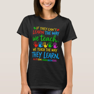 Camiseta Ensine Diferente Conscientização do Autismo Profes