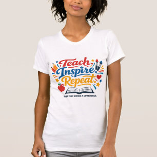 Camiseta Ensine - Inspire - Repita