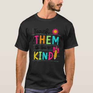 Camiseta Ensine-Os A Serem Bons Arcos De Coquete De Lápis D