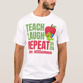 Camiseta Ensine Ria Repita Professor