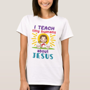 Camiseta Ensinei Humanos Pequenos Sobre A Escola De Domingo