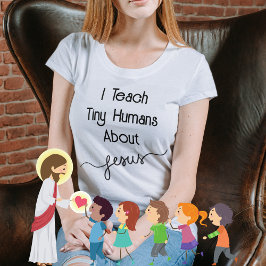 Camiseta Ensinei Humanos Pequenos Sobre A Igreja De Jesus