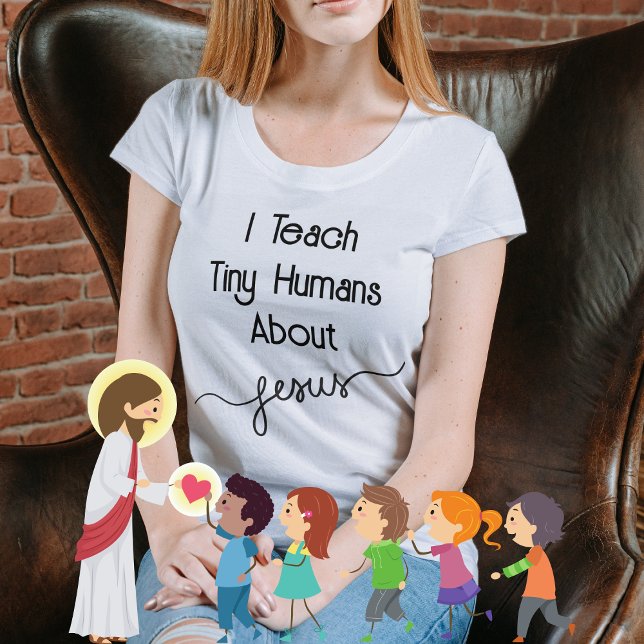 Camiseta Ensinei Humanos Pequenos Sobre A Igreja De Jesus (Criador carregado)
