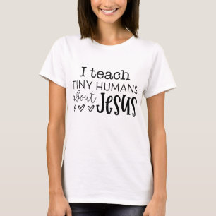 Camiseta Ensinei Humanos Pequenos Sobre Jesus Teac De Domin