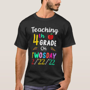 Camiseta Ensino 4.O Grau Na Segunda-Feira 2-22-22 22 De Fev