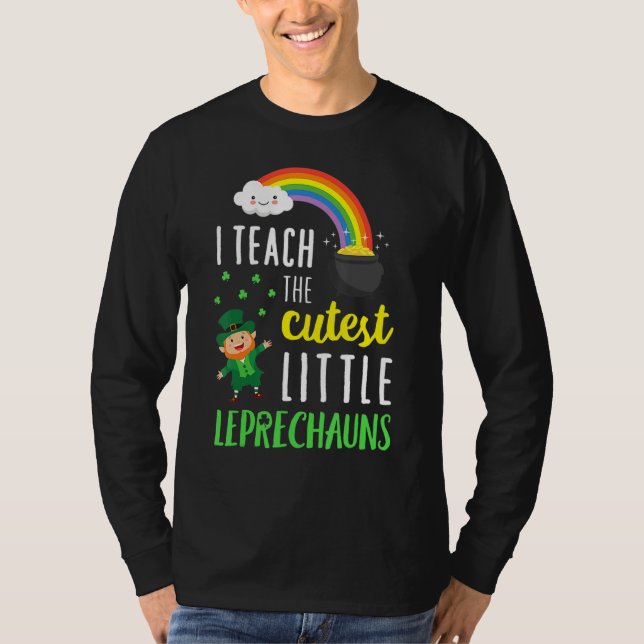 Camiseta Ensino A Mais Bonita Gota De Leprechauns (Frente)