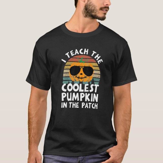 Camiseta Ensino A Pumpkin Mais Fria No Caminho (Frente)