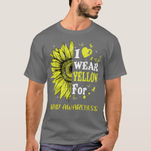 Camiseta Ensino Adhd De Girassol No Coração Brilhante
