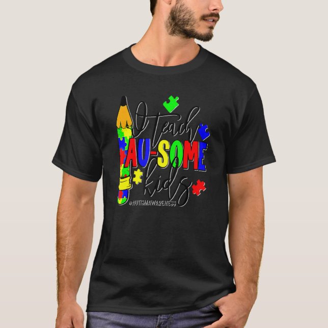 Camiseta Ensino Algumas Peças De Quebra-cabeça, Professora  (Frente)