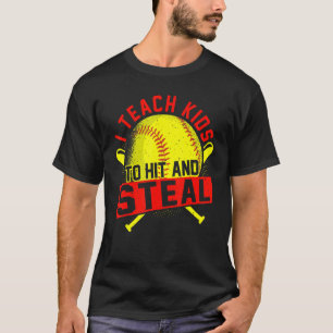 Camiseta Ensino As Crianças A Atingir E Roubar O Treinador