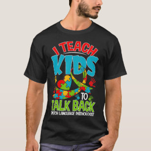 Camiseta Ensino As Crianças A Falar De Novo Terapista Engr