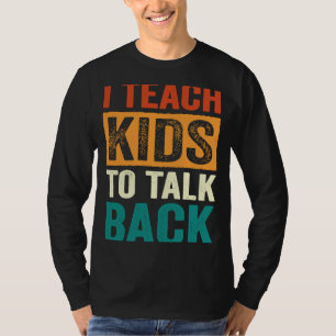 Camiseta Ensino As Crianças A Falar Linguagem De Língua DLV