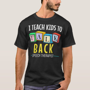 Camiseta Ensino As Crianças A Falarem De Terapia De Voz