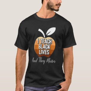 Camiseta Ensino As Vidas Negras E Eles Importam-Se Com O BL