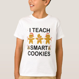 Camiseta Ensino Biscoitos Inteligentes Engraçados De Volta