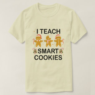 Camiseta Ensino Biscoitos Inteligentes Engraçados De Volta