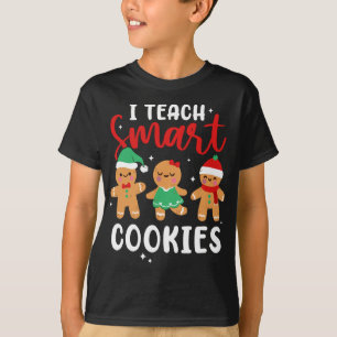 Camiseta Ensino Biscoitos Inteligentes Pão de Natal Pijama