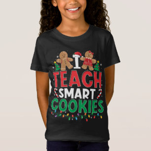 Camiseta Ensino Biscoitos Inteligentes Professor de Natal G