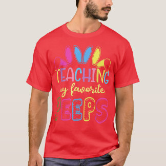 Camiseta Ensino Bonito Meu Professor Favorito Peeps Happy E