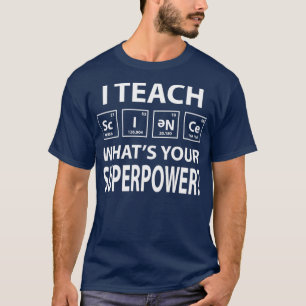 Camiseta Ensino ciência o que é seu superpoder