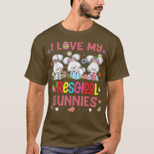 Camiseta Ensino Coelhinho Bonito, Adoro Meu Arma Pré-Escola