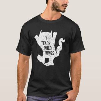 Camiseta Ensino Coisas Selvagens Ensino Monstro do Dia das 