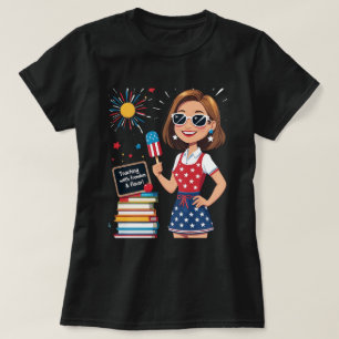 Camiseta Ensino com Liberdade e Flavor - 4 de julho Profess