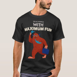 Camiseta Ensino com Máximo Diversão Professor