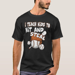 Camiseta Ensino Crianças A Acertar E Roubar... Treinador De