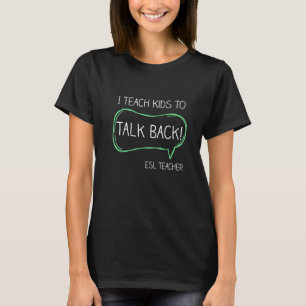 Camiseta Ensino crianças a conversar com o professor de AEP