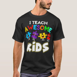 Camiseta Ensino Crianças Admiráveis Engraçadas Autismo Educ
